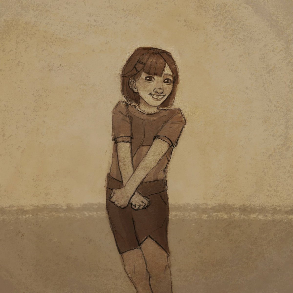 meiimaoo's tweet photo. #Powder #jinx 
Inktober day 3! Decided to draw baby Powder is if it is an old photo https://t.co/9WDunxhX3X