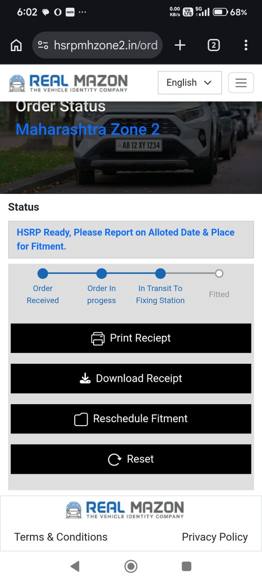 szeyaur's tweet photo. @MazonReal @MahaRTO @MTPHereToHelp Online portal error auto-selected wrong 340x200 Square plate for my car front bumper Receipt: RMI/00000724, 
Veh: MH02BM9809. Dharavi center handed it over but fitment is pending Portal still shows In Transit Plz issue a free stabard rect size https://t.co/eMltXdcsNR