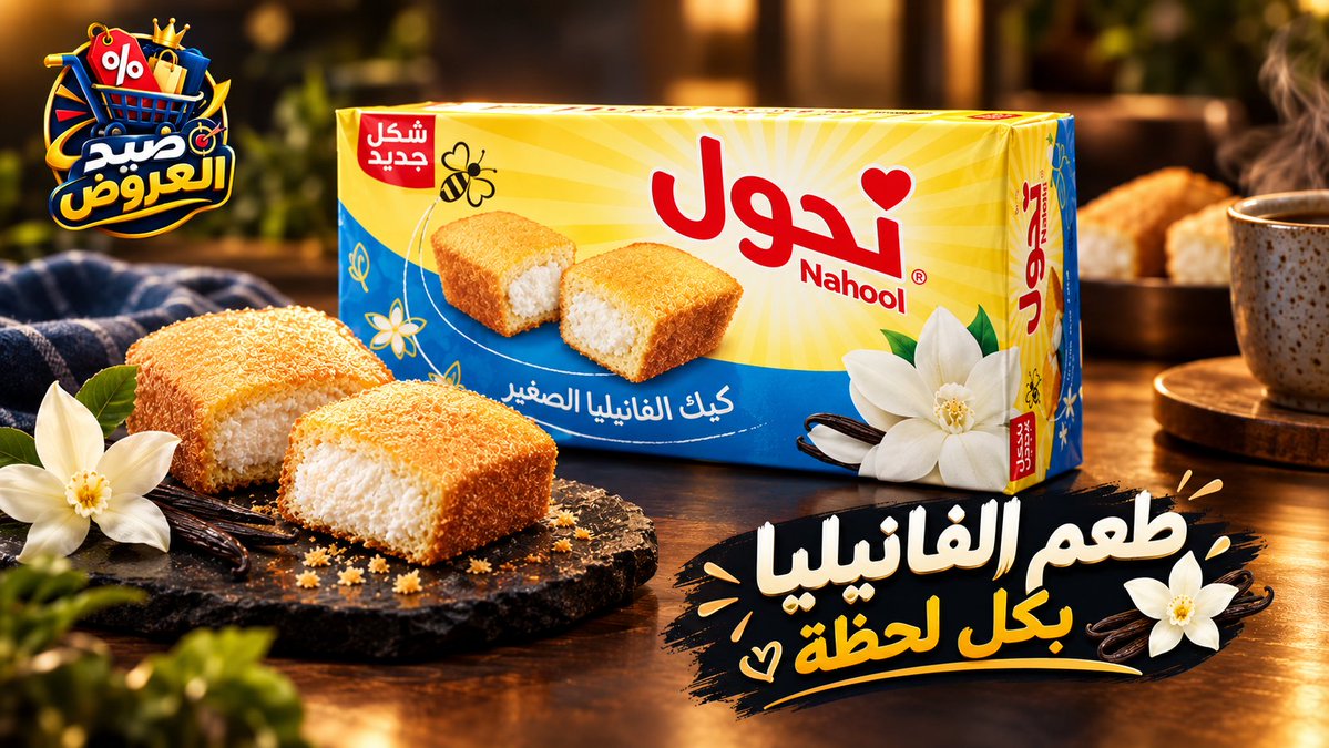 DealHunterKSA's tweet photo. جوع آخر الليل أو دوام الصباح؟ مالك إلا رفيق الطوارئ الخفيف اللطيف! 💛✨
كرتون ميني كيك فانيليا (نحول) الكامل يفك أزمتك بألذ طعم وفي أي وقت.
💰 العرض السريع: بـ 4.95 ر.س فقط! (بدل 6 ر.س - خصم 17%)
  🛒 اطلب الان من نون👇🏻 اكواد كاش باك  نون 
🎟️ DHSA2026
🎟️ THUKT https://t.co/mYRwbSA2Gt