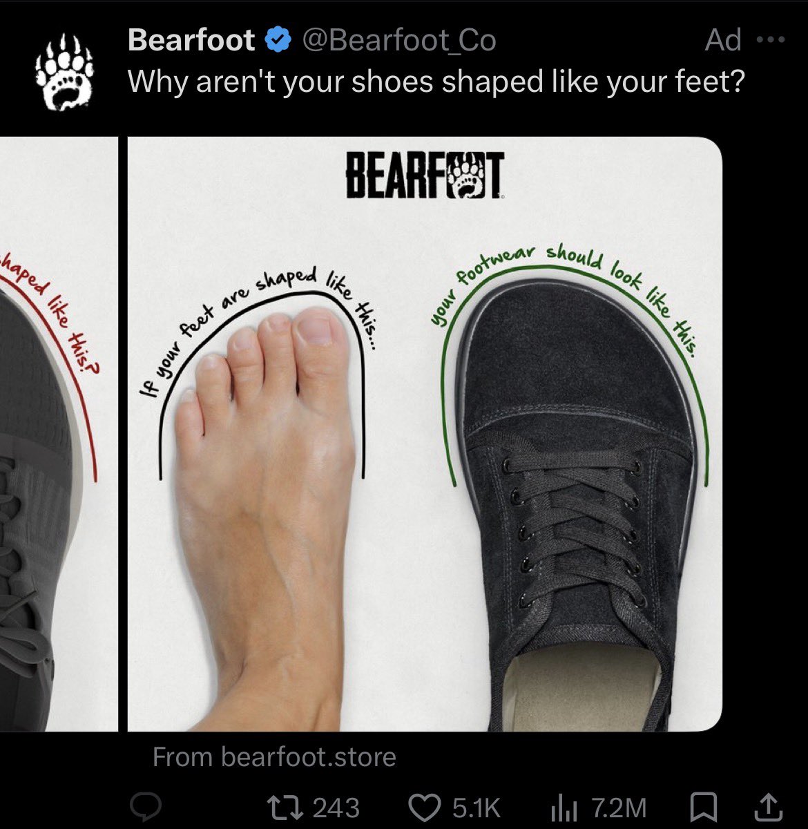 stanbutfag's tweet photo. There has to be a better less ugly way to design a shoe to be more comfortable https://t.co/4J97W6BQbw
