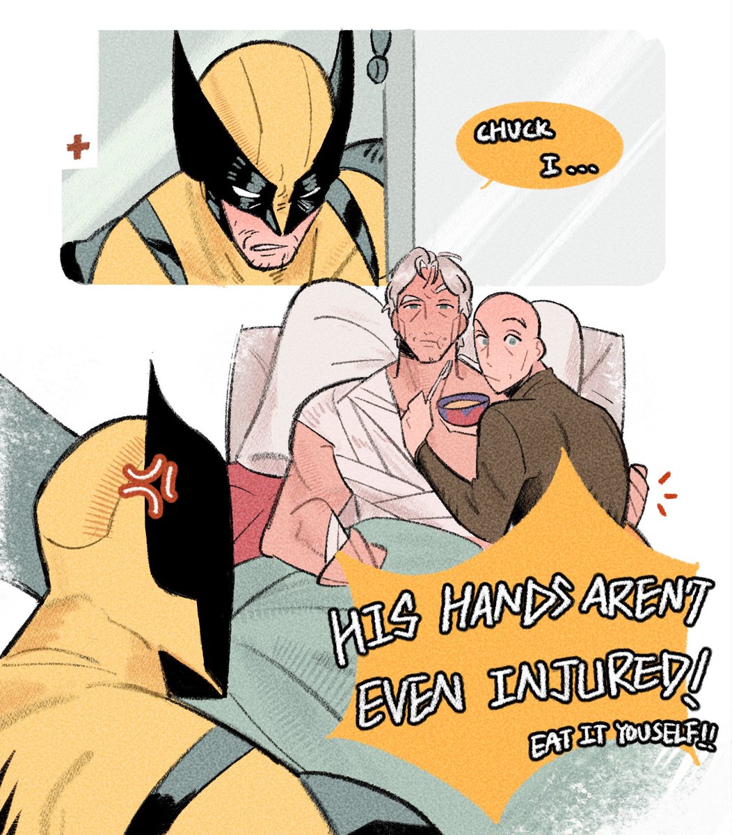 abby_chienhua's tweet photo. magneto is injured 
#cherik https://t.co/zLtAtaEnnm