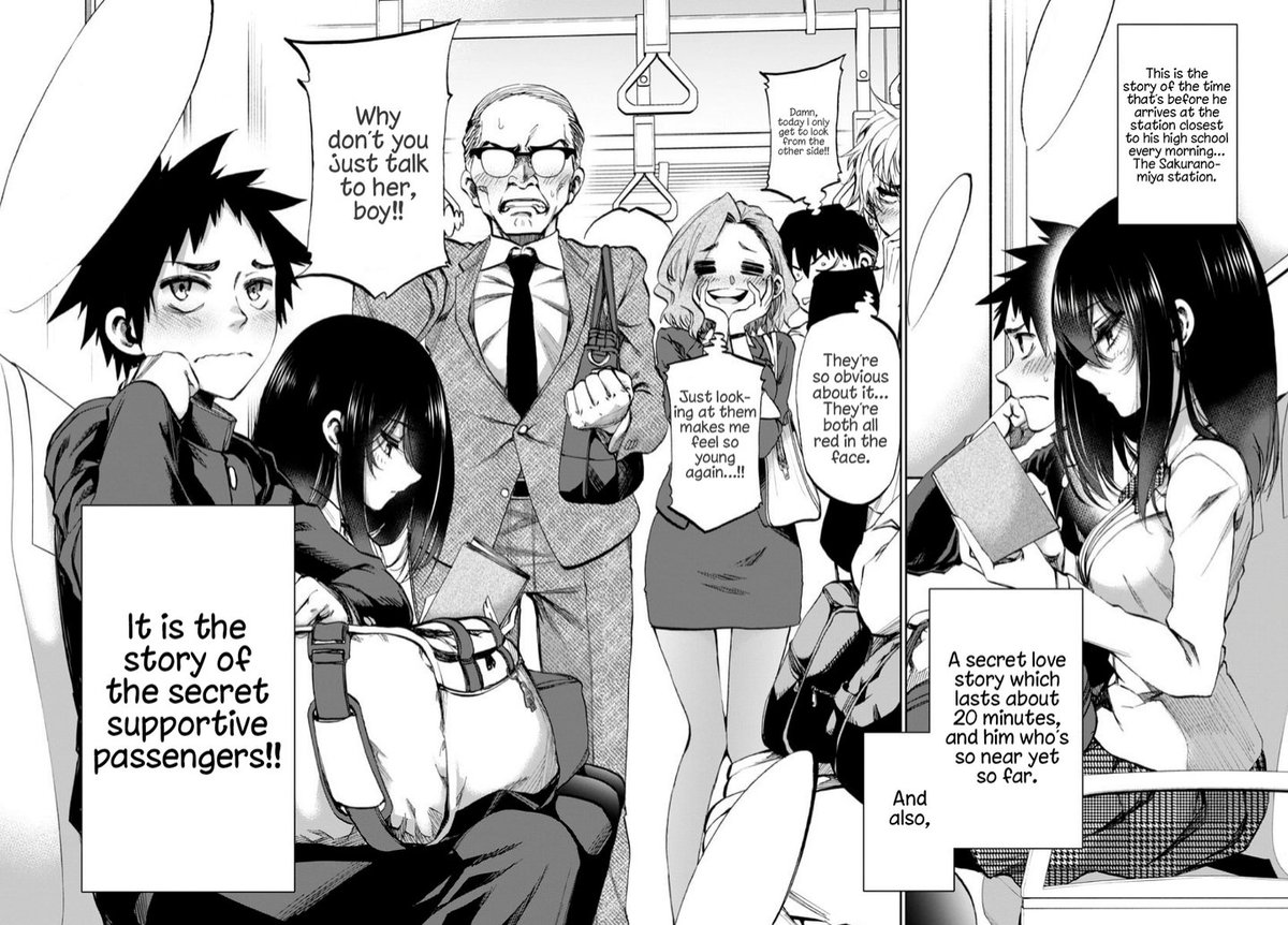 alenuube's tweet photo. Dios me acabo de empezar el manga romcom de los chicos que se ven siempre en el tren y estoy llorando con que haya pasajeros espectando como si fuéramos los lectores JSADJHADSJ

Lo de que se hayan dado los contactos y comenten la situación por Line me tiene dando volteretas https://t.co/gqyLvdqaEV