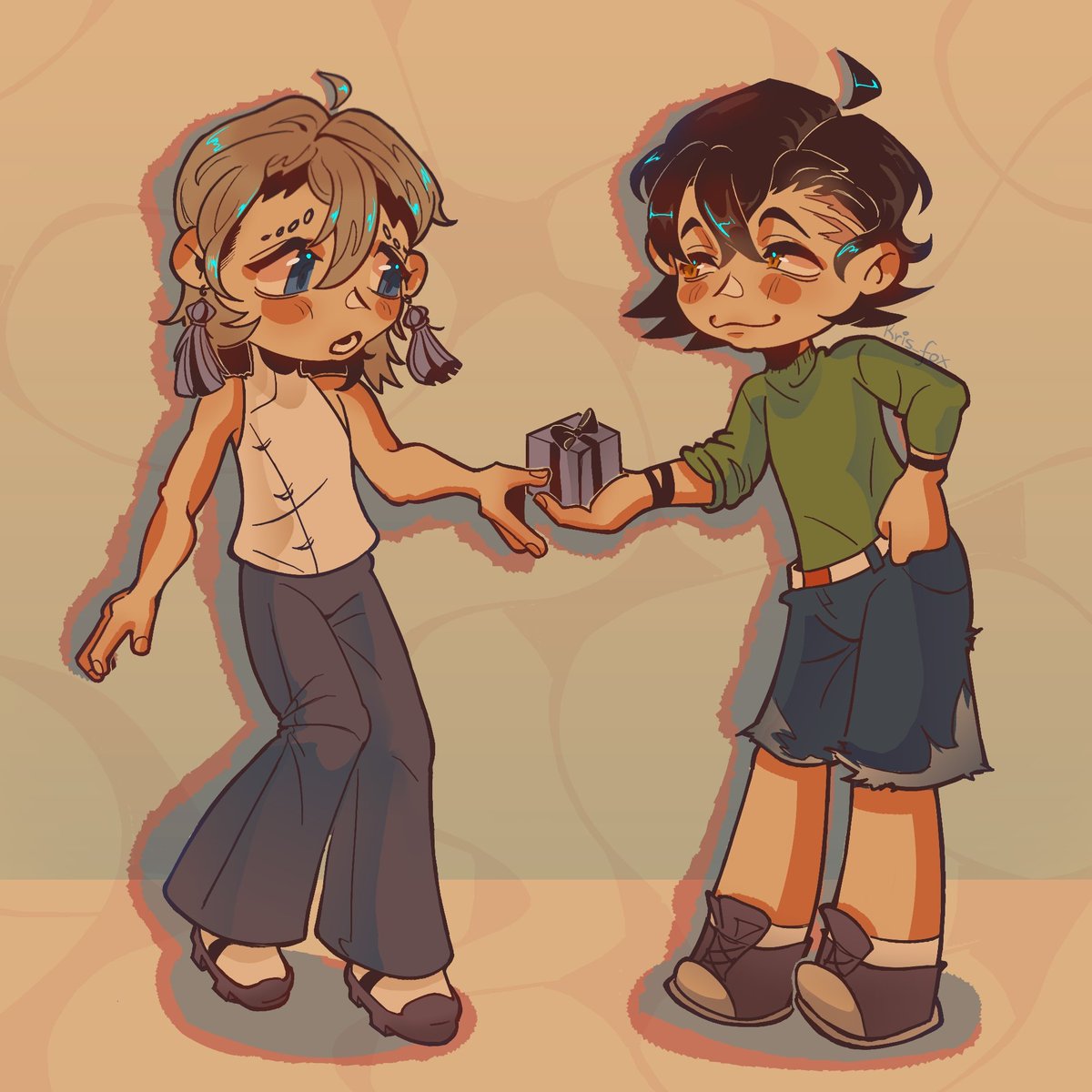 Krisfox_16's tweet photo. ZANLLOTOBER Day 4: Gift

Today in chibi format ☺️ 

#ZANLLOTOBER #Gachiakuta #Zanka #Follo #art https://t.co/dUsBWqyMfc