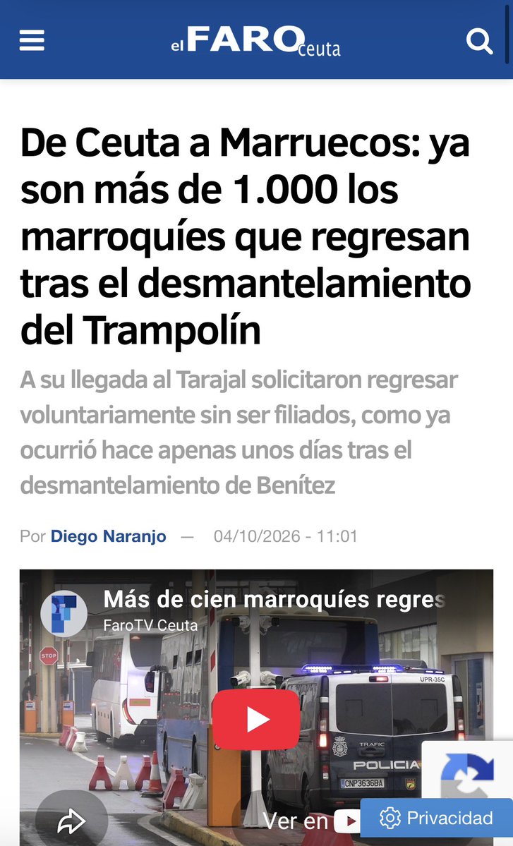 xceuta's tweet photo. Adivinanza: ¿Qué tipo de migrante decide irse antes de que el país al que migra le pille sus datos? 

.
.
.
.
.
Exacto, aquellos que no quieren que sepamos nada de ellos: militares, espías, narcos, prófugos, …
.
.
.
.
Seguís defendiendo eso. https://t.co/THHN0F4cNM