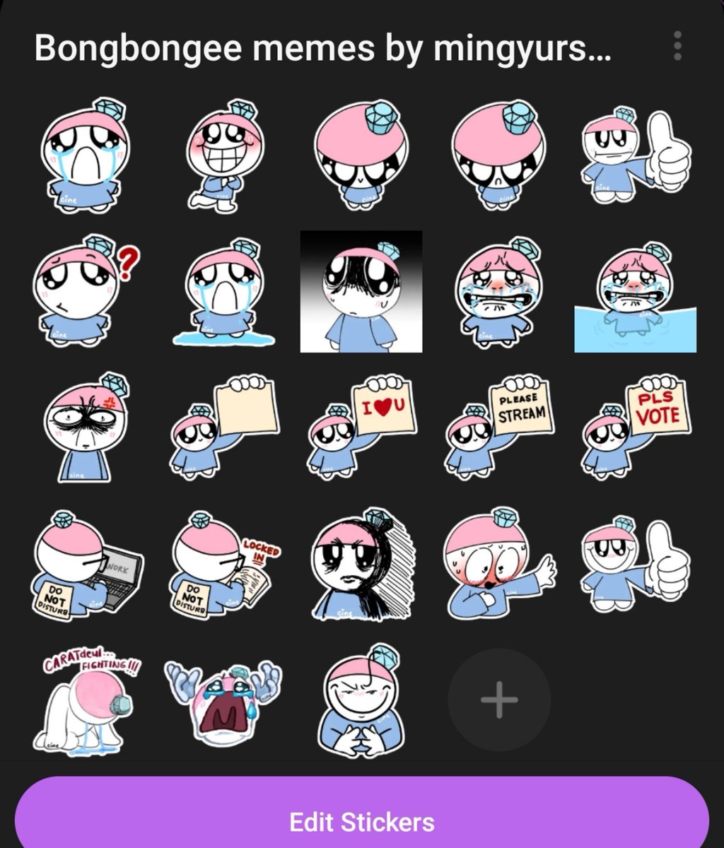 mingyursonly's tweet photo. I've uploaded my own svt bongbongee reaction memes as a telegram sticker pack! Please use it well 🙏🏻 I'll add more soon if I feel like it lol #seventeenfanart

I'll slowly post the photo ver of these here soon, I just haven't saved it yet.

🔗: https://t.co/rzgxZsGUCa https://t.co/0Qah9bs5q2