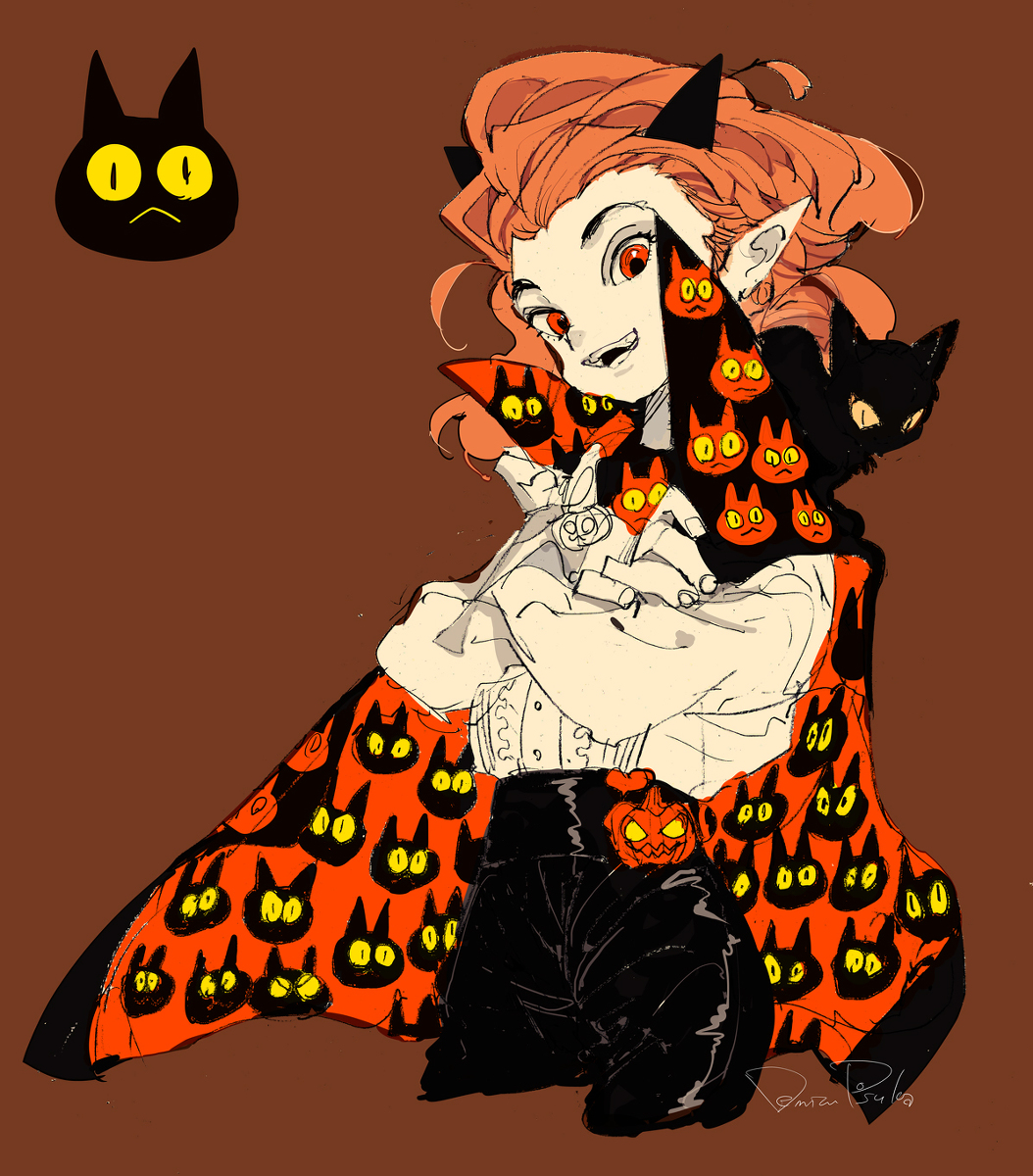 DemizuPosuka's tweet photo. 猫マント（2021の絵より） https://t.co/CNRnwWUomD