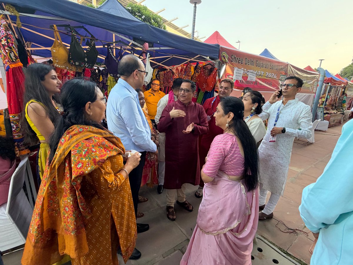 KiritkrJPatel's tweet photo. It was a pleasure and a privilege to attend Ramjhat 2026, organised by the Shree Delhi Gujarati Samaj at the Delhi University grounds, as the Chief Guest.
Ramjhat is a wonderful celebration of Gujarati culture and community spirit, bringing people together through vibrant cultural activities, traditions, and shared values. I was delighted to be part of this memorable occasion and to witness the warmth, enthusiasm, and togetherness of the Gujarati community.

My best wishes to the Shree Delhi Gujarati Samaj for continuing to celebrate and strengthen our rich cultural heritage and the spirit of togetherness.