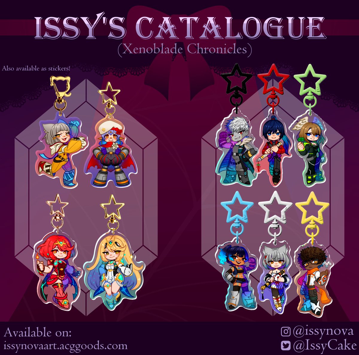 IssyCake's tweet photo. I opened both a #Vgen and an ACGGOODS shop!!
Some #Xenoblade and #Deltarune charms are currently available and I'll definitely add more in the future!

Feel free to check them out
🔗 in the comments or the carrd in my bio 🥰

Let me know what you'd like to see more merch of 💖 https://t.co/b7njqDg2gA