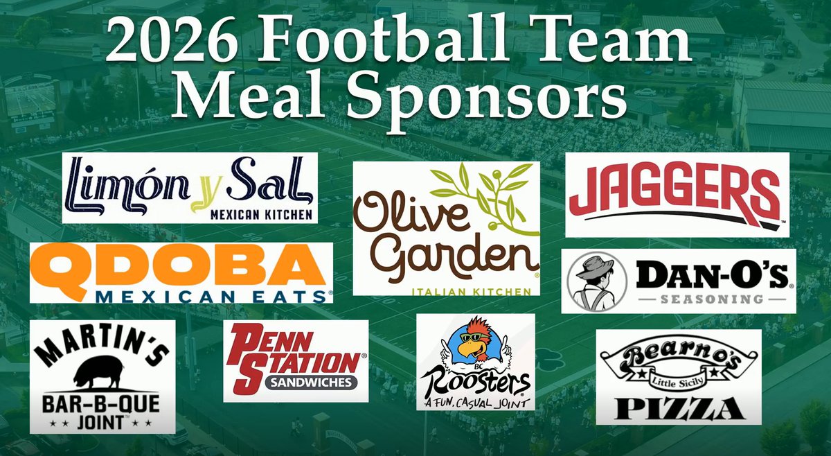 trinitysports's tweet photo. The Trinity Football program is grateful for the support of its team meal sponsors for the 2026 season. 

The generosity shown by the restaurants and staff helps feed and fuel our players and coaches during the season.

The Trinity Football players, coaches, staff, and families are appreciative of this support, and we say "THANK YOU".