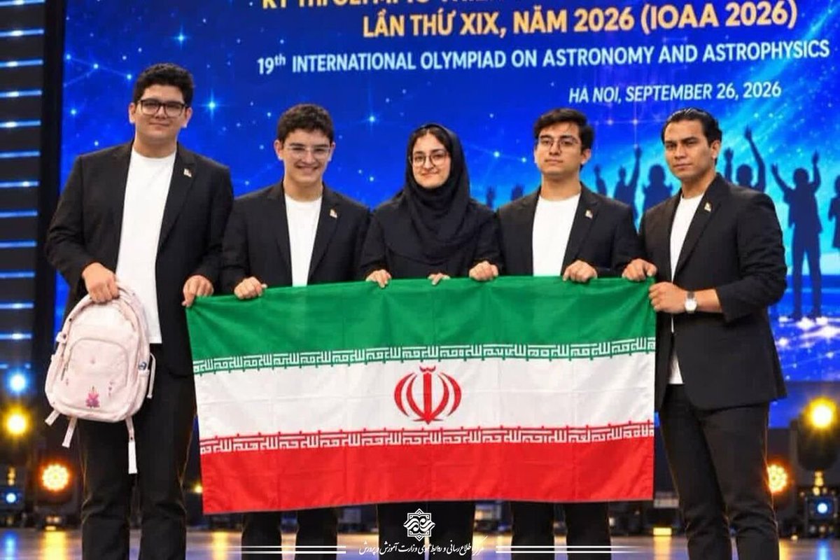 haliifeh_313's tweet photo. اول شدن تیم جمهوری اسلامی پز نیست، سبک زندگیه
تیم ملی المپیاد نجوم و اختر فیزیک ایران با کسب ۵ مدال طلا برای سومین سال پیاپی قهرمان جهان شد. https://t.co/J0dtf1wKjk