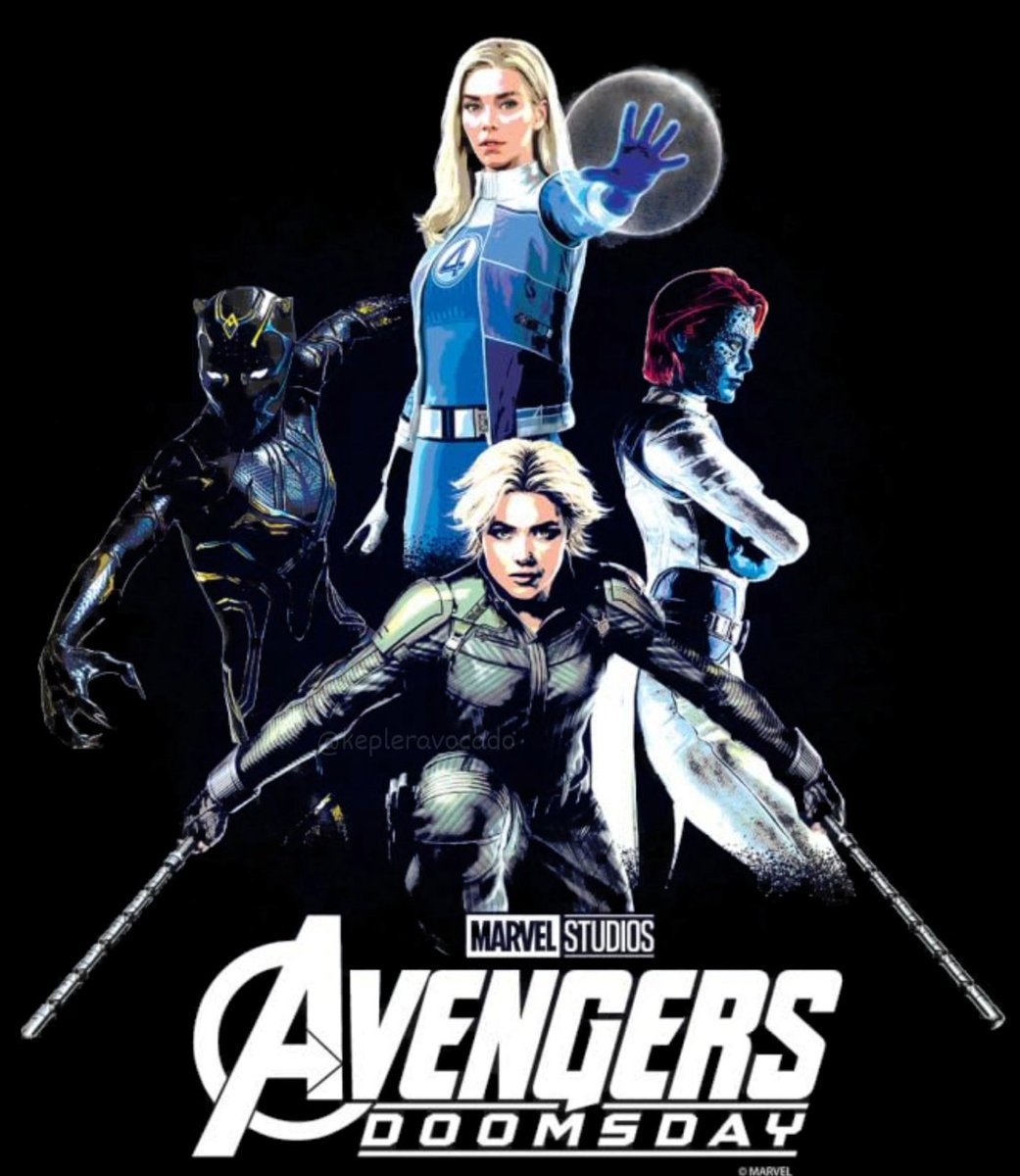 marvel_updat3s's tweet photo. New promo art for ‘AVENGERS: DOOMSDAY’ featuring Yelena Belova, Sue Storm, Mystique and Black Panther.

(Via: @kepleravocado) https://t.co/z2qM7btHDJ
