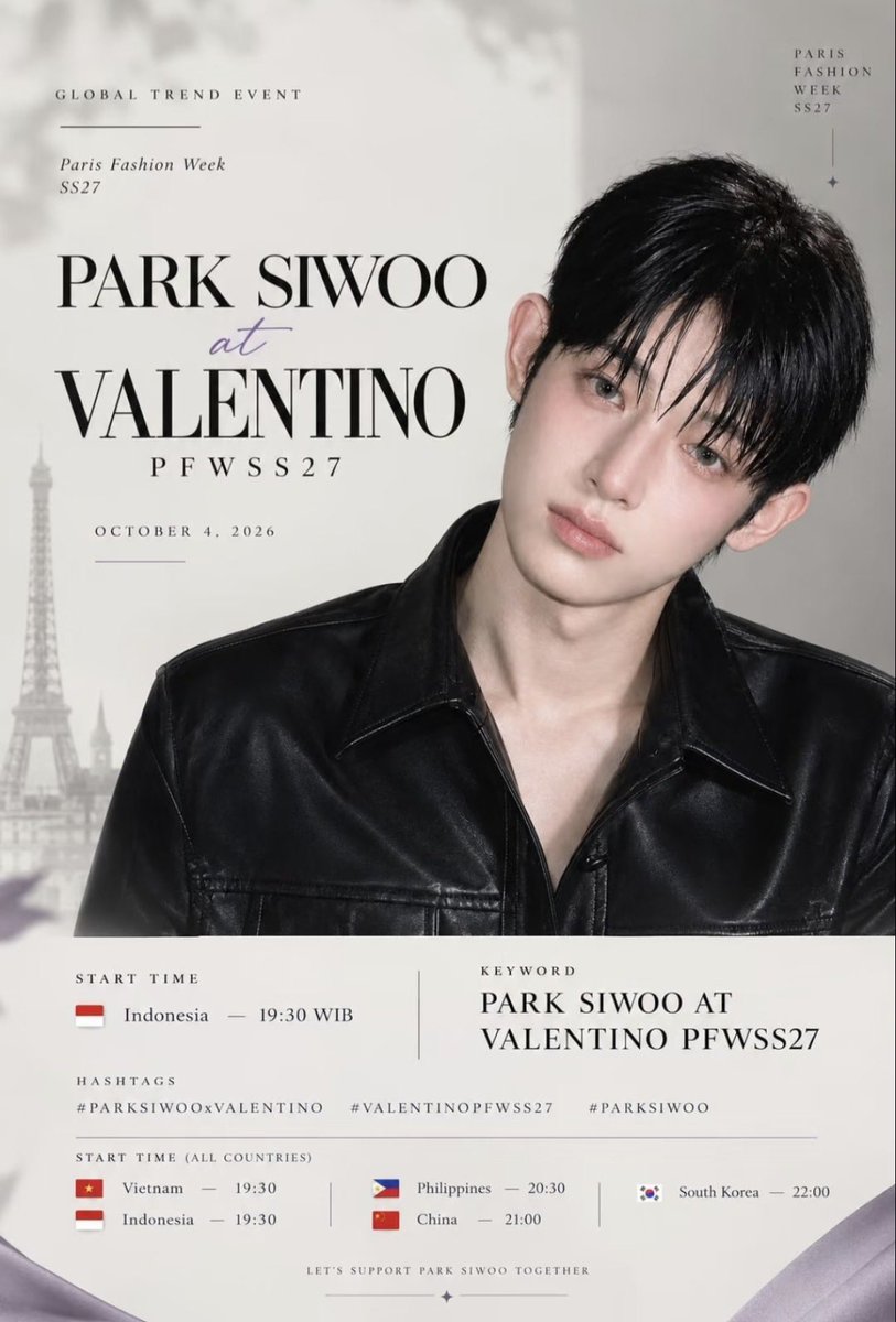 kep2021's tweet photo. Perfect wrap-up! Siwoo gets full marks at PFW.

PARK SIWOO AT VALENTINO PFWSS27

#PARKSIWOOxVALENTINO
#VALENTINOPFWSS27
#PARKSIWOO https://t.co/wwPp6XtkAw
