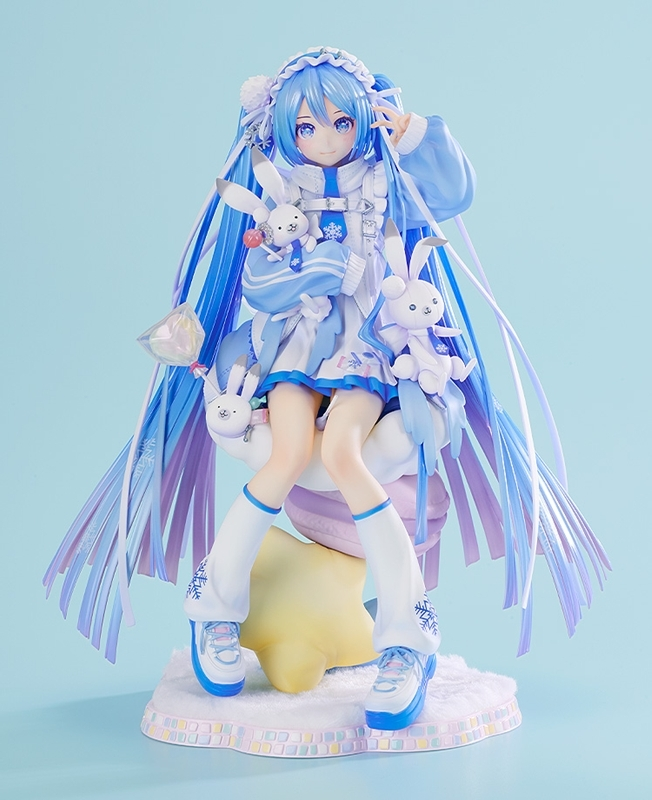 pj_sekai_check's tweet photo. 雪ミクの透明感あふれるブルーの衣装に注目❄️

【キャラクター・ボーカル・シリーズ01 初音ミク 雪ミク Yukiiro Pop Ver. 1/7 完成品フィギュア】

雪やうさぎをモチーフにしたキュートな装飾を細部まで華やかに立体化✨

アニメイトオンラインで予約受付中！
https://t.co/AUo7ywrszZ https://t.co/KmJDuY2Dgw