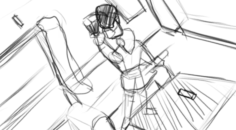 Biene_Peaceman's tweet photo. Sketch &amp; Blender background set up https://t.co/bo6HdCeNGJ
