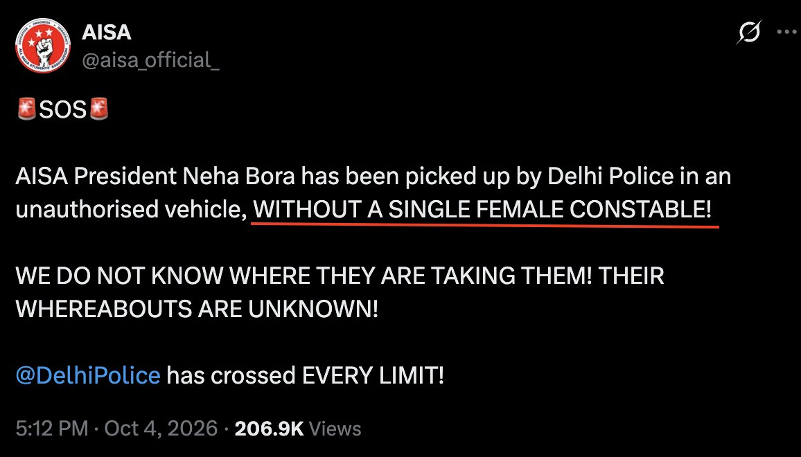VijayGajeraO's tweet photo. Let's Trend #DimagiNaxalsAreLiars

They are selling a lie that Neha Bora detailed, and there is no female constable with her.

If they can do it in broad daylight, they can make fake molestation stories to play the victim card.

Please, please share this as much as possible. https://t.co/EGg6QXtOcH