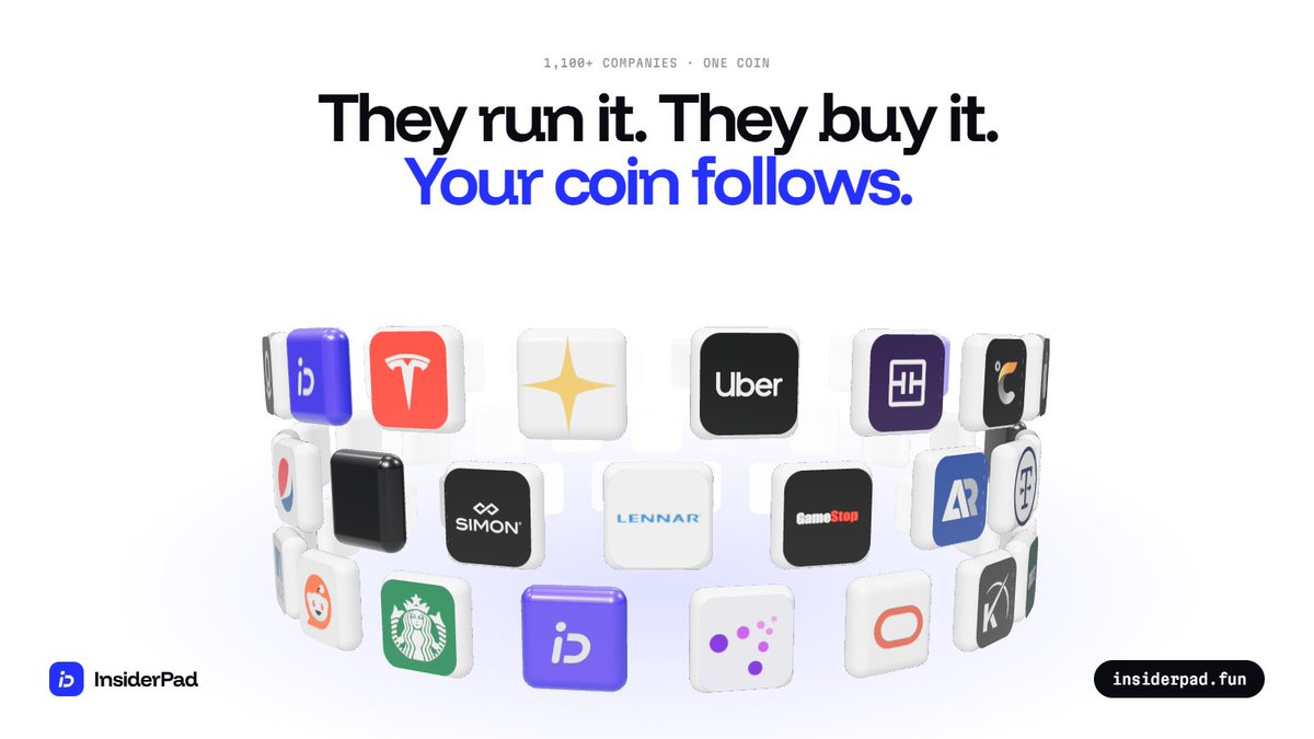 InsiderPad's tweet photo. They run it. They buy it. Your coin follows.

1,100+ companies. Every boss buy, copied.
Wins go to holders.

https://t.co/6aRCGKhxaW
CA: indMbGe4z1m8aybzs1FCqDpGGYkxH9mimgnFo1odWjS https://t.co/PuaOP1WtwA