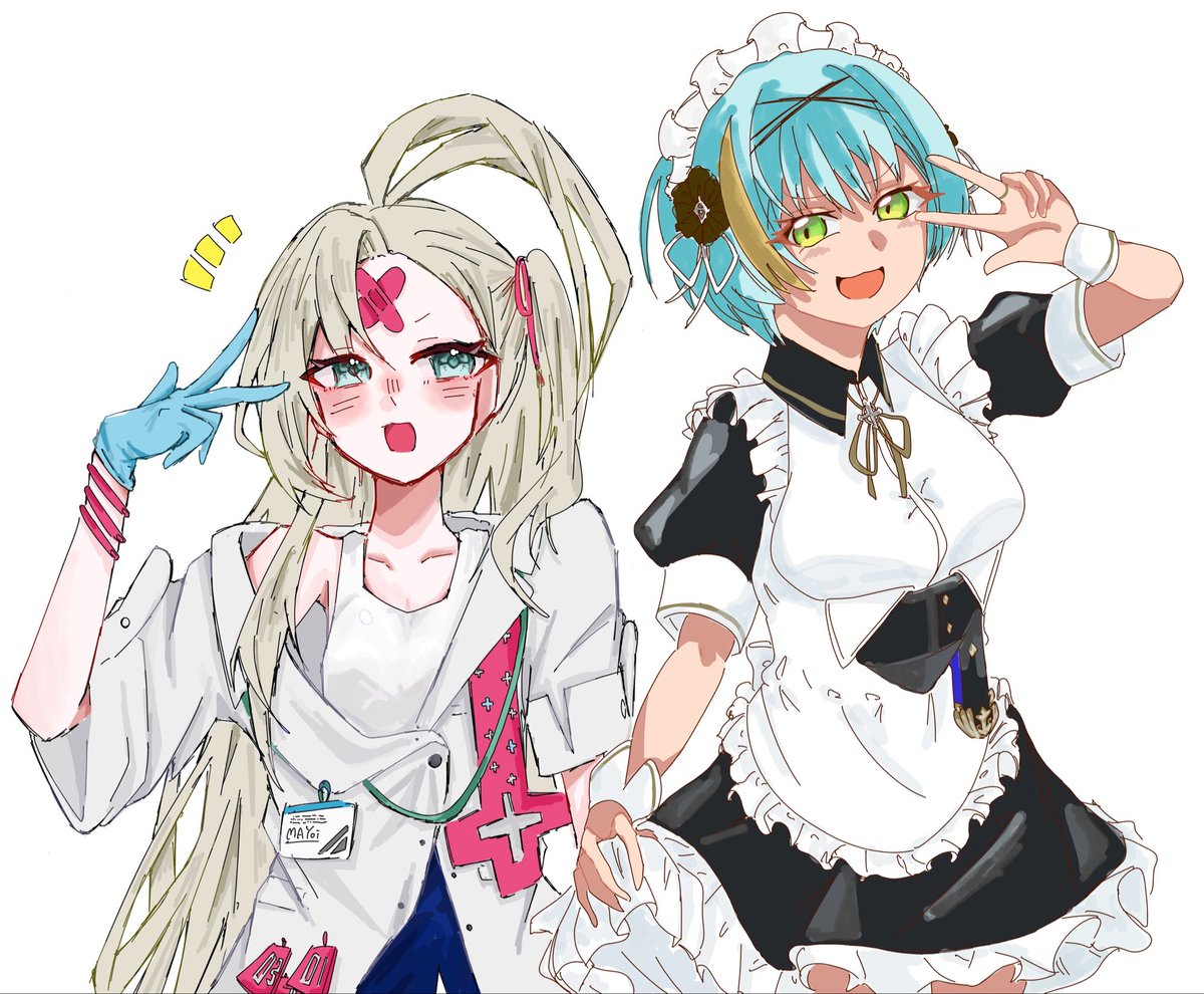 amamiya_20's tweet photo. リバリバ合作絵チャしました!!
お相手(@akarinn_105 ) https://t.co/wj2eUtbGAK