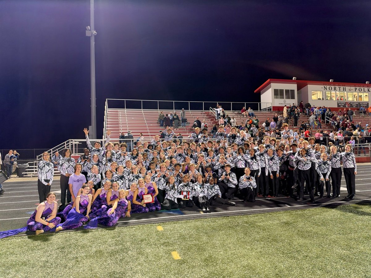 TheWWR's tweet photo. Congratulations to the Waukee Warrior Regiment on a “BeYOUtiful” performance at the North Polk Marching Invitational! The band won “Outstanding Guard” and received 2nd place overall! We are proud of you!  #wwr #wearewaukee #BeYOUtiful https://t.co/M2RVNMiECL
