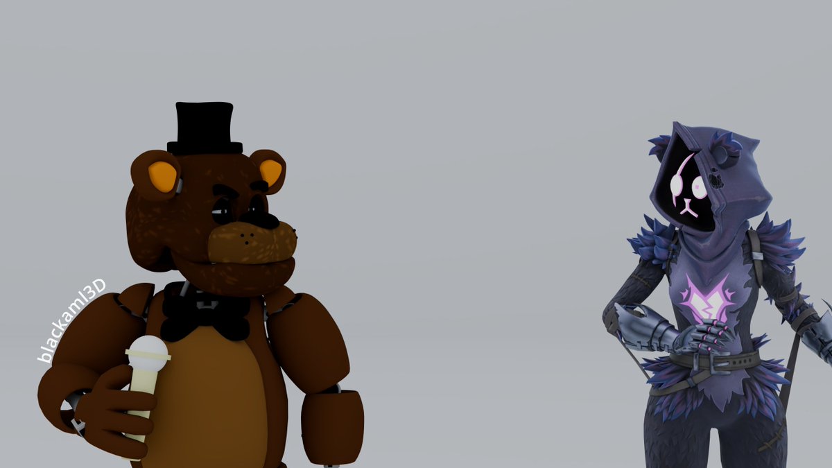 blackaml3D's tweet photo. Bear meet bear???

(Idk what's in her eye so just pretend it's not there 🫪)

#raventeamleader #Freddy #fnaf #fortnite #3d https://t.co/a7kHQlsRuZ