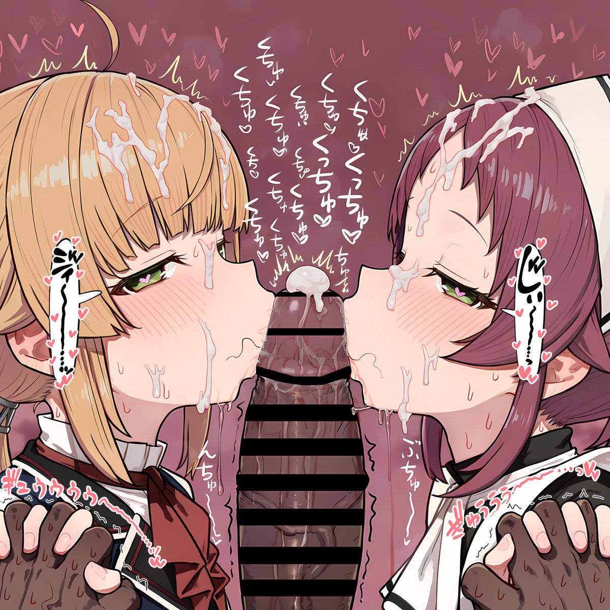 osmpmilk_3rd's tweet photo. ノルンとアイシャの終わらないおちんぽ磨き🥵🍌💦💦💦 https://t.co/SqIjyyaYeR