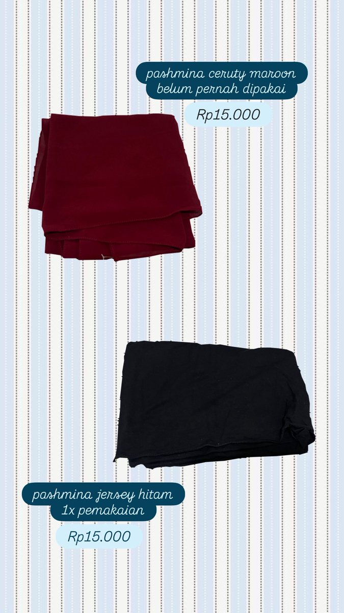 junhuihuicat's tweet photo. preloved tembalang (rok &amp; kerudung) https://t.co/r2PpWPqvq9