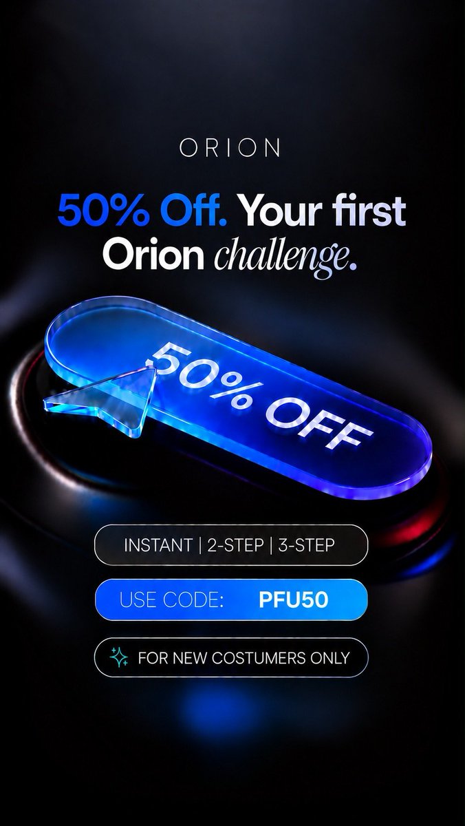 propfirmsupdate's tweet photo. GIVEAWAY: 5 x $10K Accounts!

To enter:

1️⃣ Follow
@Orionfundedcom
@OrionAffiliates
@propfirmsupdate 

2️⃣ Like ❤️ &amp; Repost 🔁 this tweet

3️⃣ Tag 3 trader friends 👥  

4️⃣ Reply with screenshots proving every step is complete 📸

> Complete every step or you won’t be eligible. https://t.co/V4r2aRcQF4