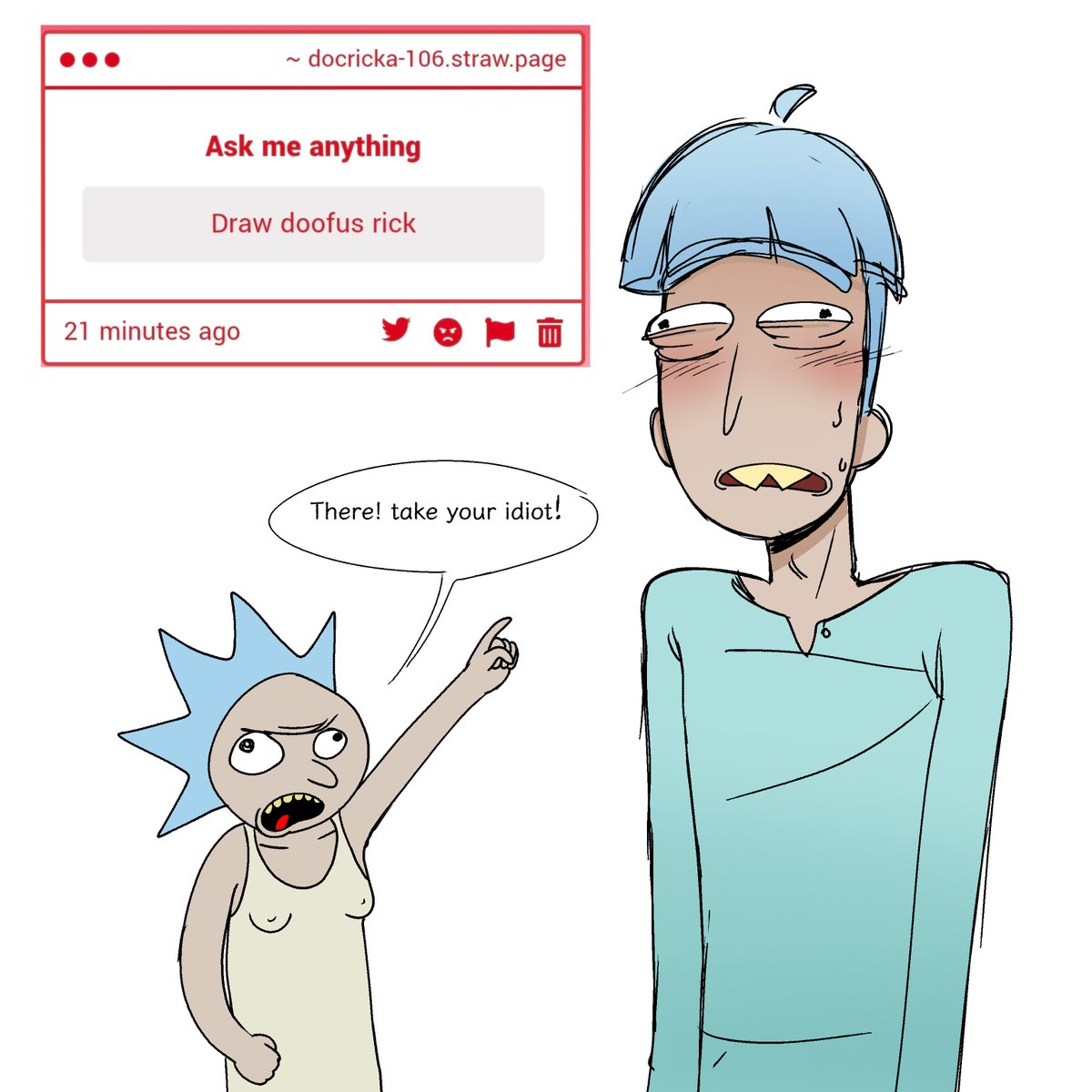 imthedocrickkk's tweet photo. Come on guys , is this the best you UuUurpp you've got? I need something better. Something worth drawing. Something absurd!!! 

#doofusrick #docrick https://t.co/iuRt7H7qif