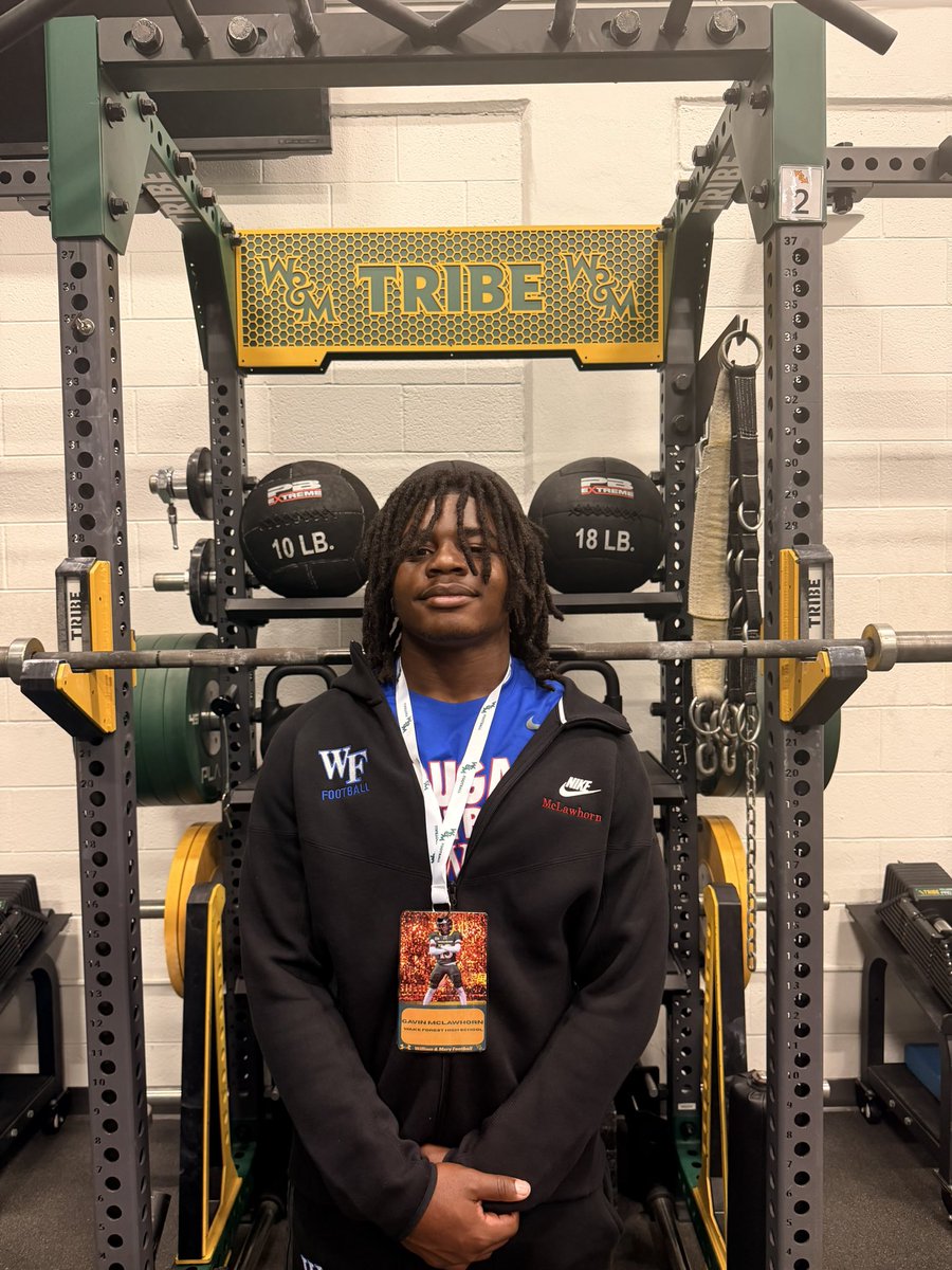 GMclawhorn009's tweet photo. Had a great time @WMTribeFootball grateful to meet all the coaches and players. @CoachBlackstock @CoachMikeLondon @kjarrell5 @DillonBryant_ @BoRevell @DLRunStoppers @CoachDowl 
#GoTribe #football
@WF_CougarFball @scottlove30 @logan_blanke @CoachDill919 @CoachLanceo @COACHVLRN @LANCEOSRN