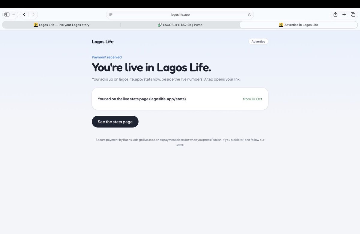 runnadev's tweet photo. Just paid for ad space on $lagoslife https://t.co/U0sNT0GOmn