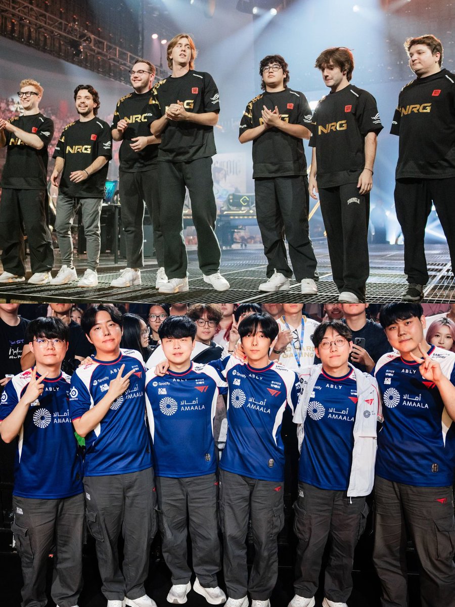 VALO2ASIA's tweet photo. 🇰🇷 T1 WILL FACE THE REIGNING WORLD CHAMPIONS 🇺🇸 NRG IN THE OPENING ROUND OF THE CHAMPIONS SHANGHAI PLAYOFFS.

Masters Bangkok winners vs. Champs Paris winners https://t.co/bHylXIT6Mj