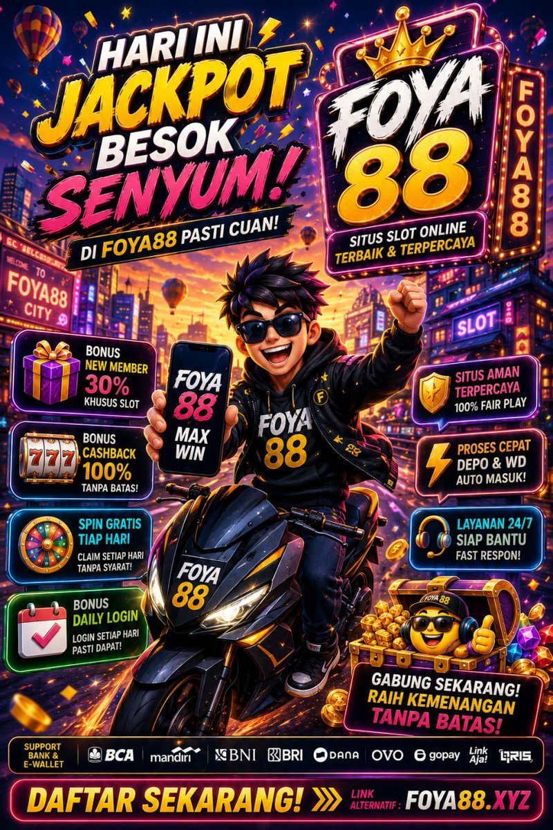 edafey2k's tweet photo. 💥 Slot Gacor Hari Ini
💥 Bocoran Pola Hari 
💥 FOYA88 Update RTP Terbaik

Link Gacor : https://t.co/auj66Qpd47 https://t.co/28pGQBMqBO