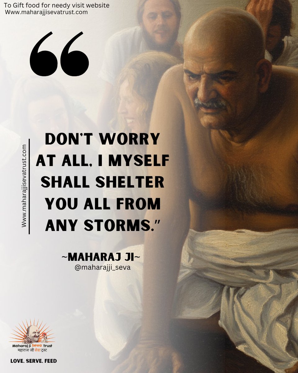 Maharajjist's tweet photo. ♋️Ram~Ram♋️Apparently at Neeb Karori, Maharajji angered a sadhu by showing him up. The sadhu said he would not take prasad unless Maharajji could cause his pot to be filled with milk. It not only filled, but continued streaming milk till the lota overflowed. Baba repaid the sadhu’s impertinence by prophesying that the sadhu would soon eat from the hand of an untouchable. In return the sadhu made a curse that at any celebration of Maharajji, a whirlwind or storm would come. But the people knew that though the storms come, they can take Maharajji’s name and no harm will come. He promised them and said, “Don’t worry at all, I myself shall shelter you all from any storms. One official said, he once forgot to take Maharajji’s name during a celebration and the roof of his house was blown off. This is still there every year when the yearly celebration happens in the name of Maharaj ji a storm come at Neem Karoli village. People take Maharaj ji’s name and no harm comes to people. 
.
Excerpt:- Miracle of Love by Ram Dass 
.
Jai Sri Neem Karoli Maharaj ji💕
.
https://t.co/loktkhjhsH
.
.
.
.
.
.
.
.
.
.
.
.
.
.
.
.
.
.
.
.
#neemkarolibaba #neemkarolimaharajji #neemkarolibabaashram #neemkarolibabaashramtaos #hanuman #kainchidham #ramdass #usa #america #newyork #losangeles #atlanta #boston #krishnadas #australia #neemkaroli #unitedkingdom #babaneemkaroli #neemkarolibabaji #canada #maharajji  #banglore #mumbai #newzealand #germany #california #ram #poland #sweden #maharajjisevatrust