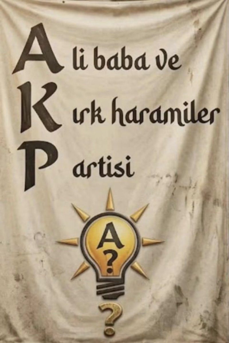 BrtArft's tweet photo. KEŞKE BİZİ
ALİ BABA VE
KIRK HARAMİLER
YÖNETSE
EN AZINDAN
HIRSIZLARIN SAYISINI BİLİRDİK !!!

"İzahı olmayanın mizahı olur" https://t.co/w2jG8DuZk8