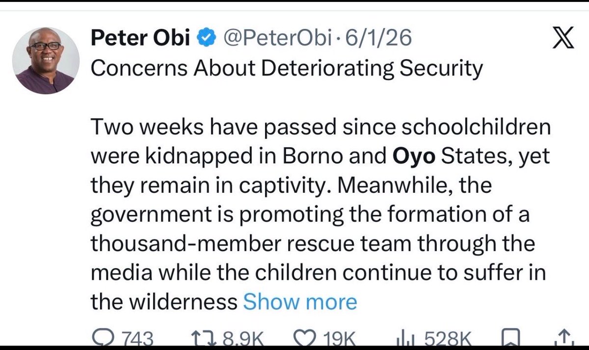 Alkaneseries's tweet photo. When an abduction happened in Oyo state, you mentioned the state, but when it happened in your region, you suddenly developed an amnesia abi?

Peter, you’re are a very dangerous man! https://t.co/NqN2xY5p3t