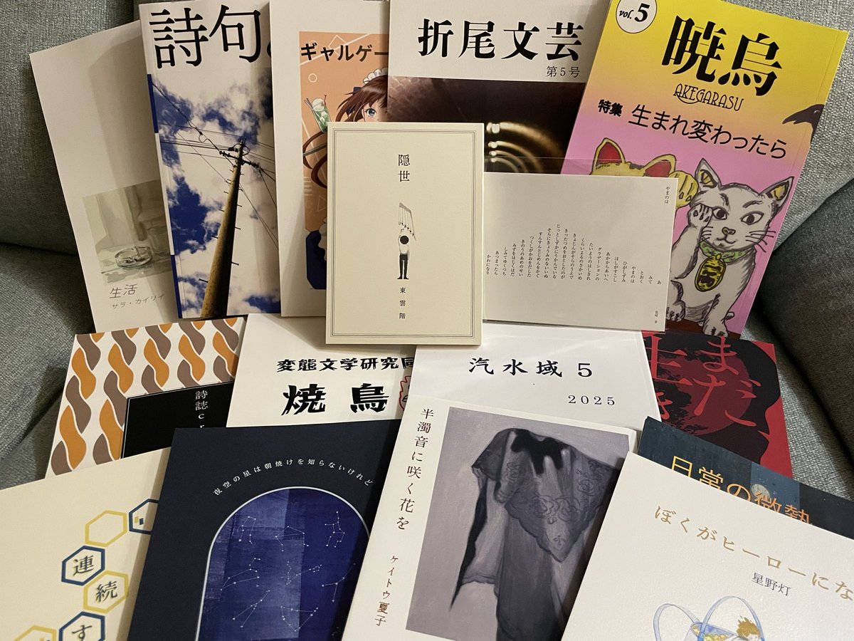 yuuya_izumi's tweet photo. #文学フリマで買った本 
買った本と、買った気になっている本 https://t.co/m2z70yFSj4