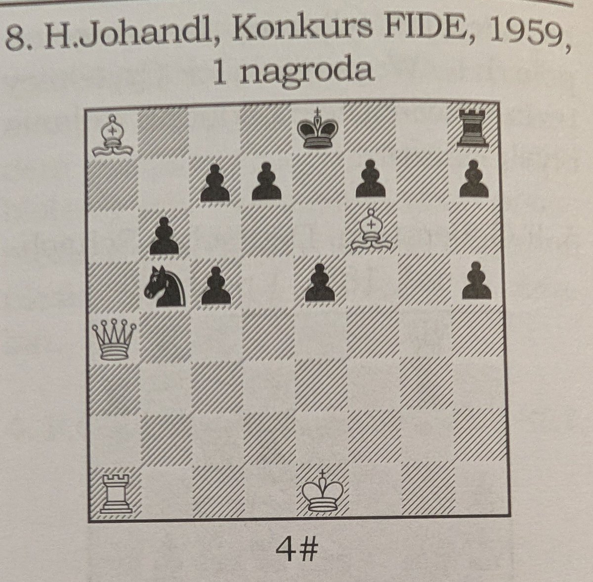 gmsolver's tweet photo. (Puzzle of the week #40/2026) : We stay with castling theme. White to mate in 4 moves, good luck! https://t.co/w3PZ4THISo