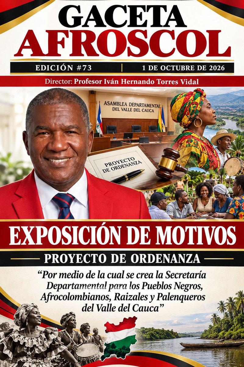 IvanHernann9's tweet photo. @ISAZULETA Profesor Ivan Hernando Torres Vidal a la Gobernación del Valle del Cauca. Por el Pueblo Negro, Afrodescendientes del Departamento del Valle del Cauca. https://t.co/EsL8yJmQAD