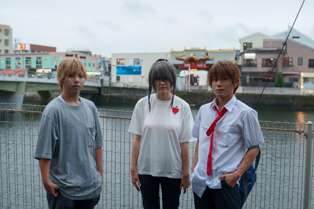 TRDGUNDAM's tweet photo. ⚠Cosplay
青春ブタ野郎は思い出の１ページの夢を見ない。

梓川咲太@TRDGUNDAM
双葉理央@ooshiba2 
国見佑真@hinata00602 
撮影者@longrider_sadol 
#江ノ島コスプレ祭
#えのこす
#こすぶる https://t.co/5vQrOsStZs
