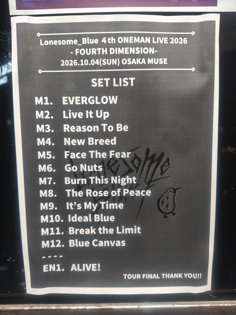 kuromary2016's tweet photo. 10/4　LONESOME_BLUE　大阪MUSE

新メンバーSALLY加入後初見でした
新譜がライブ向きでかなり良い https://t.co/WhD80013mj