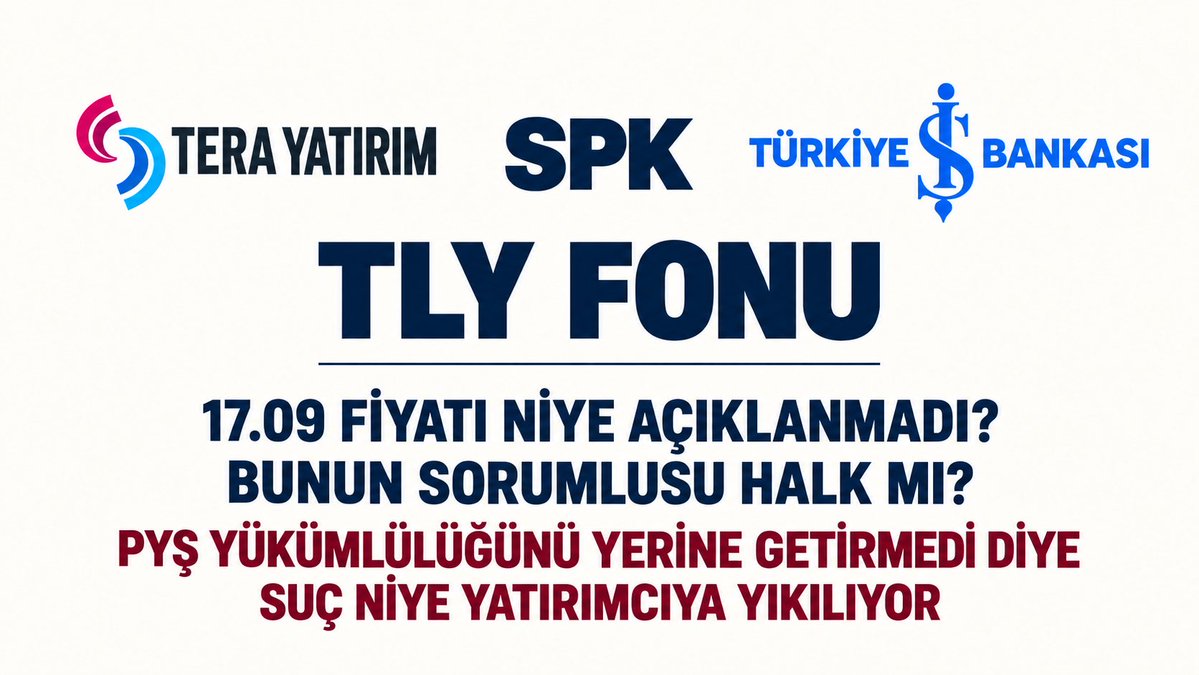 beyaz_yaka_flex's tweet photo. TLY fiyatı hala açıklanmadı. YATIRIMCI mı açıklamalı fiyatı. PYŞ sorumluluğunda olan durum PBLK emirlerini etkileyemez. SESİMİZİ DUYUN…

#TLYFiyatAcıklansın https://t.co/SJ4q0F4Itp