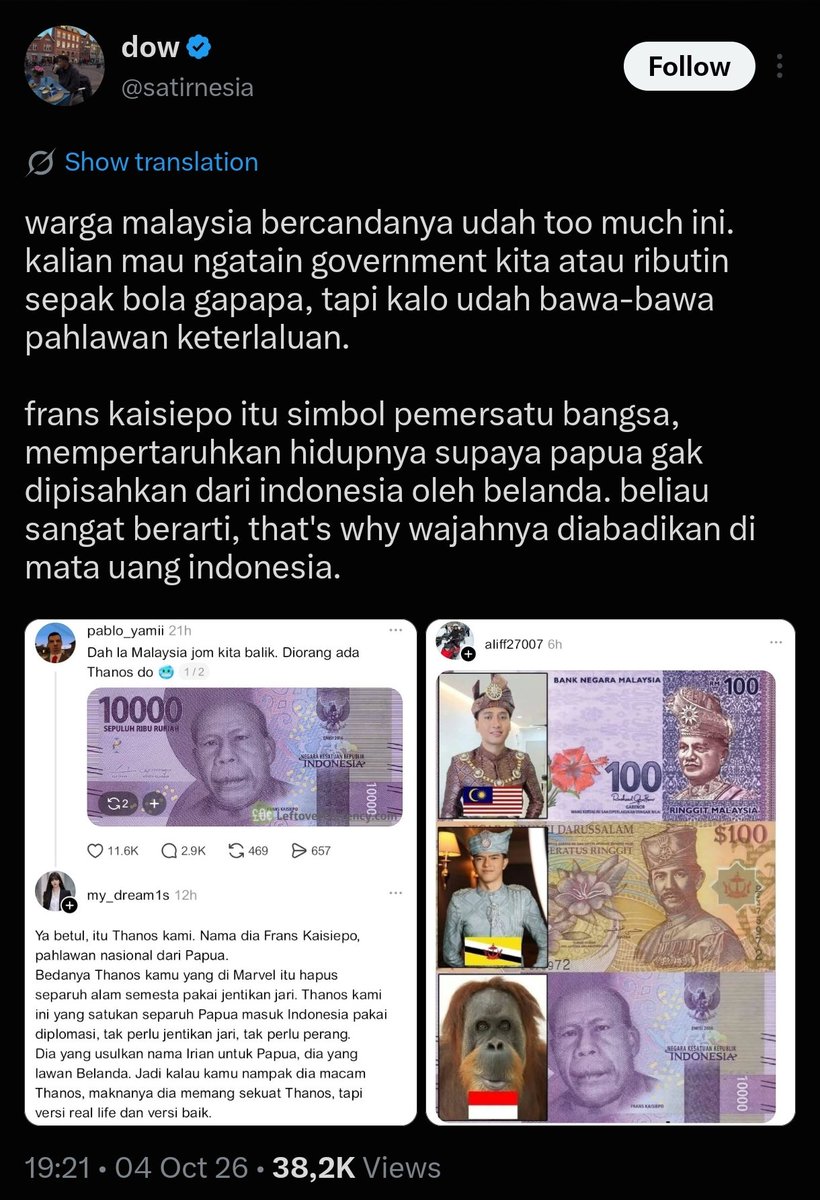 gamingloverss's tweet photo. @GusDikaOfficial Negara hasil Giveaway emang gitu kelakuannya. Mereka gak tau istilah pahlawan bangsa atau semacamnya. https://t.co/Aa7zPpQrnA