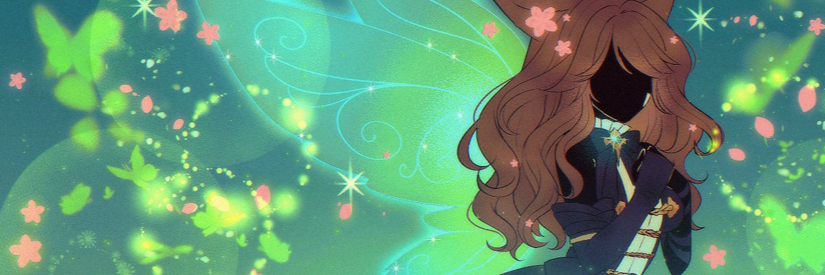 ToribearArt's tweet photo. Some more 90s eyecatch banners from this week~ 🦋🌙 https://t.co/CzSuOdtvch