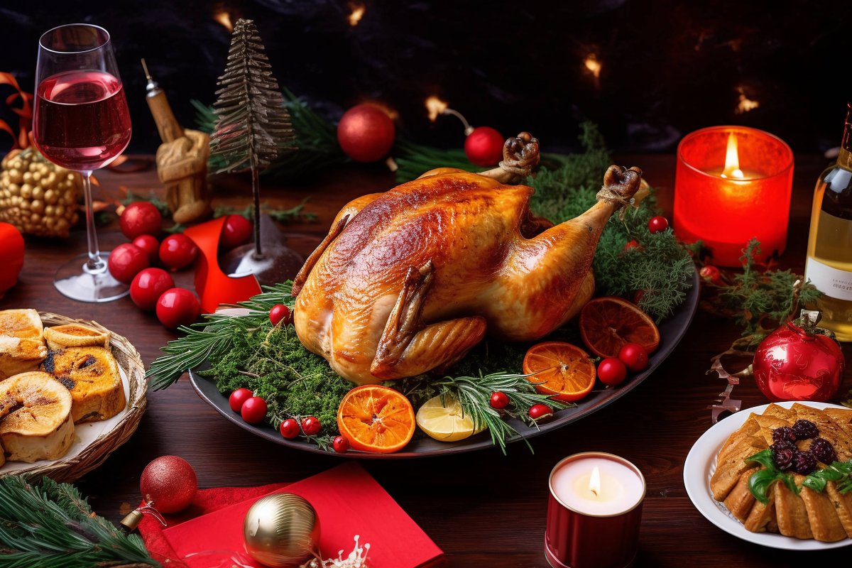 FlossieAttvery's tweet photo. Cena especial de Navidad listo! Pavo jugoso con relleno de frutas y chocolate caliente calientito para compartir con los seres queridos. Felices fiestas! https://t.co/TtBmBGKTrO