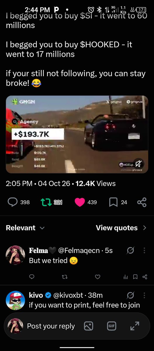 Felmaqecn's tweet photo. @meetyoshai GqHCk8iwYkGwDjSyp1akjB6KUNZBYdd7iXshUhEDLemp
Omo when will I win 🤧 https://t.co/HI4AQwUERH