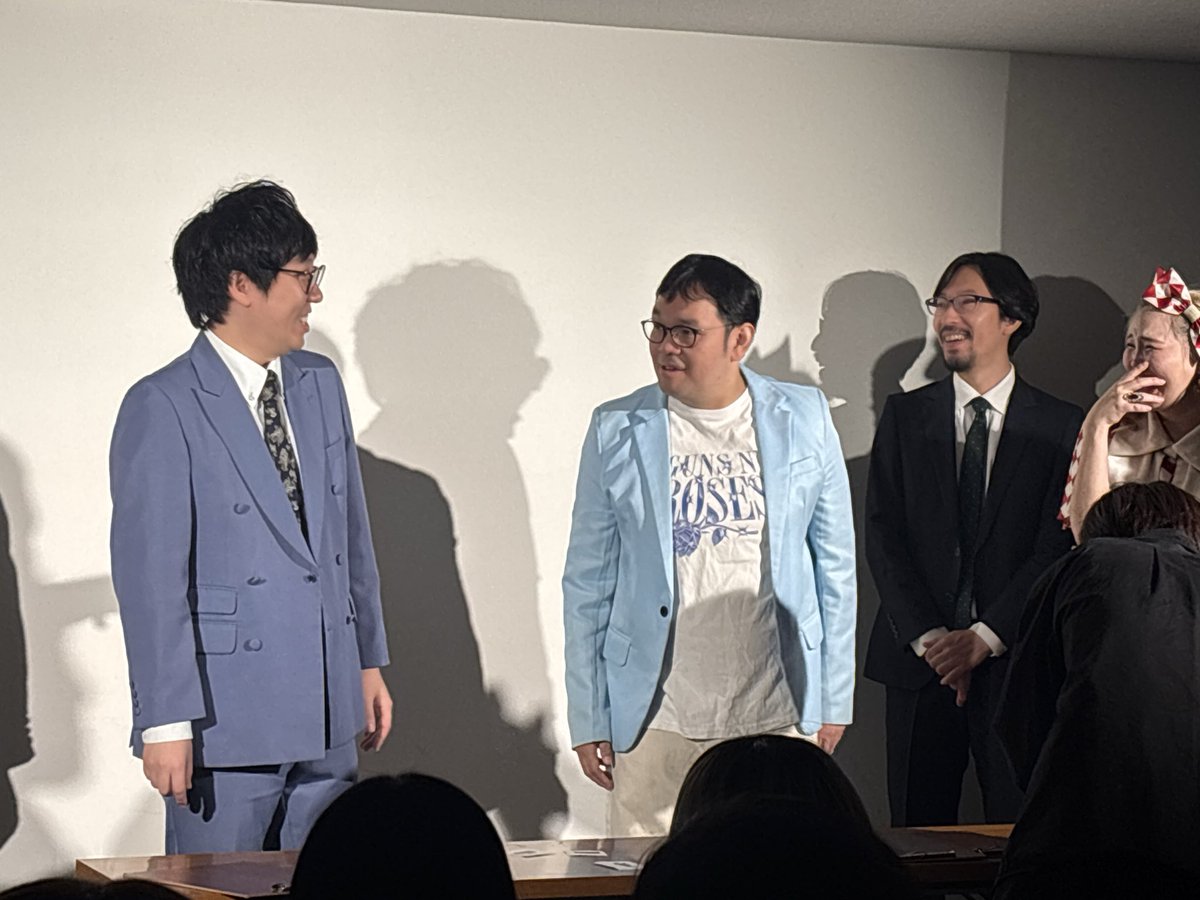 Thankuou393939's tweet photo. ド桜さんと畑・前島ペアの共演再び！
畑さんの真似をするかつやまさんと、
全員に責められる前島さんが最高でした
ありがとう、ポテトカレッジさん✨

畑・前島ペア出囃子:かけめぐる青春
#BINBO https://t.co/zyz85M5Bib