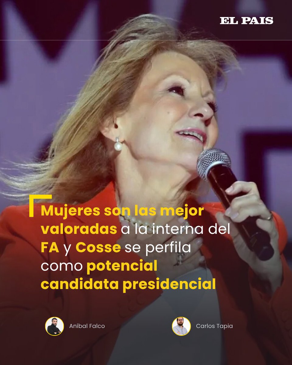 elpaisuy's tweet photo. La vicepresidenta, que es la dirigente política más conocida del país, tiene buenos niveles de 'simpatía' entre los frenteamplistas al igual que la senadora Blanca Rodríguez y la ministra Cristina Lustemberg. https://t.co/LEQYoC7cqF https://t.co/TXsiNMuDAi