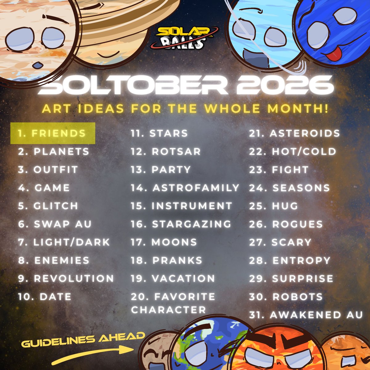 yeah1mn0t_Ibram's tweet photo. Day 1 : Friends | Proteus and Planet X!
Planet X is starving, so Proteus gave X his last mochi! Such a kind-hearted kiddo 🥹🥹
#solarballs #solarballsfanart #soltober #soltober2026 https://t.co/DoV3Eq2Wa8