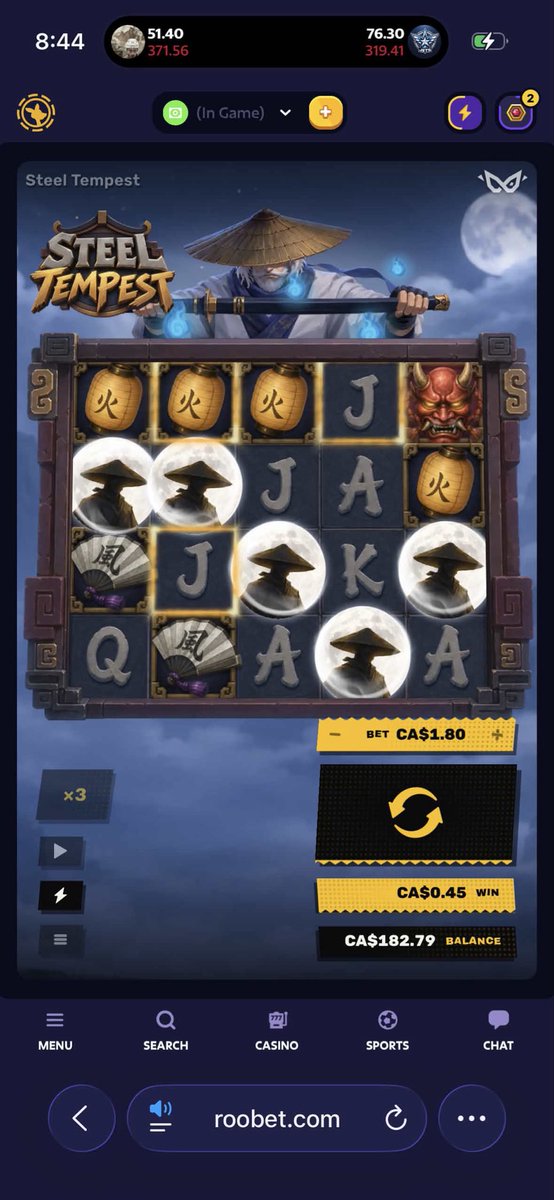 weekndonkick's tweet photo. Saw @Yassuo doubling wins of some random Indian so lemme join in.

The other day spun into a 5 scat on @infinitylabs_gg Steel tempest. Kinda mid for a spun in 5 scat could my goat Moe Yassuo double my win I had on a slot based on him on his @Roobet code 

Roo: Weekday 🥀🦧 https://t.co/xK3s3Rwlyz
