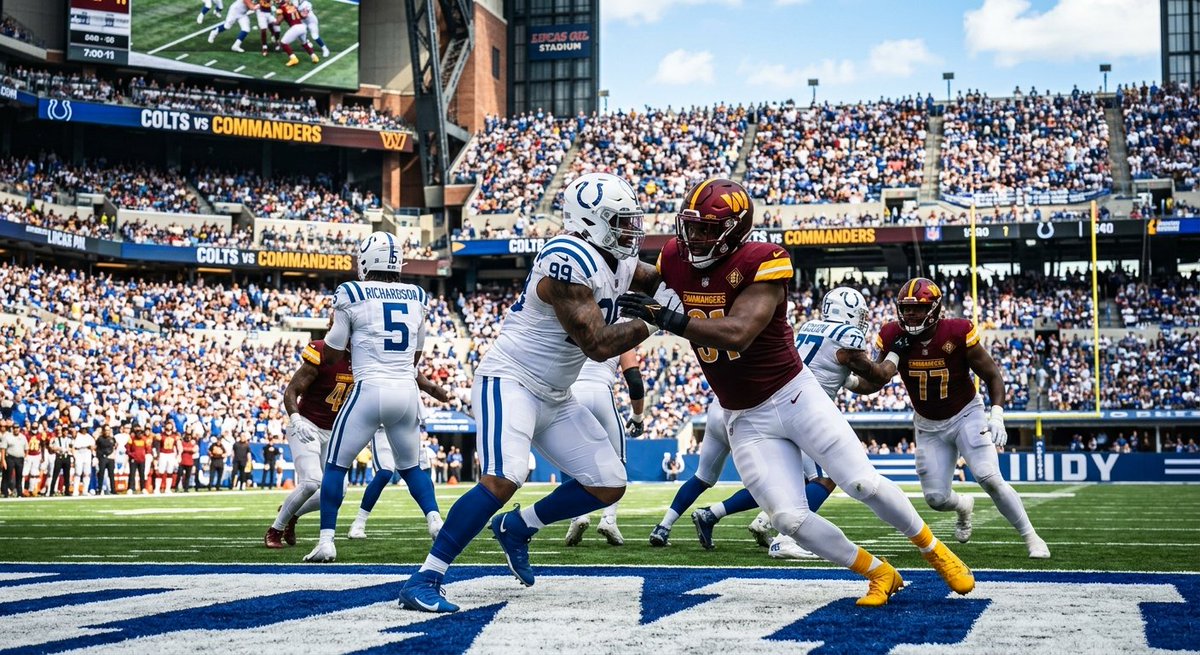 newhmagon's tweet photo. 🏈🔥 COLTS FANS vs. COMMANDERS 
Indianapolis 🆚 Washington goes head-to-head October 4, 2026. One game. Two fanbases.
🔵 COLTS fans: Are you confident?
🔴 COMMANDERS fans: Ready to prove them wrong?
📺 Game details: https://t.co/Rosw5WBIa6
#Colts #Commanders #ColtsVsCommanders https://t.co/kPf0GE8QRr