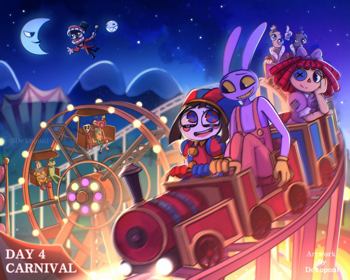 Dekoponi's tweet photo. #Digitaltober Day 4 : Carnival

Let's all have fun at the Digital Carnival!

#tadc #funnybunny https://t.co/aJItzVsQdN